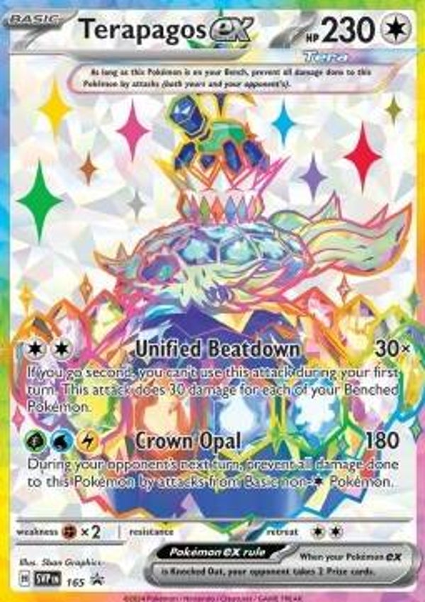 Terapagos EX svp 165 Black Star Promo,s