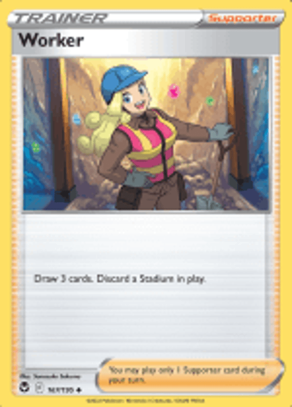 Worker 167/195 Reverse Holo Silver Tempest