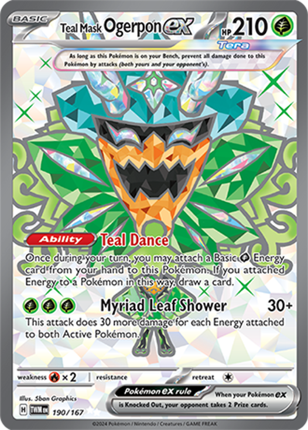 Teal mask ogerpon ex 190/167 Twilight Masquerade
