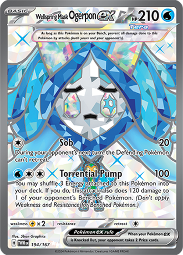 Wellspring mask ogerpon ex 194/167 Twilight Masquerade