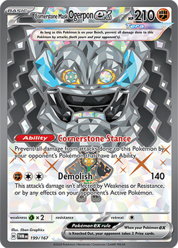 Cornerstone mask ogerpon ex 199/167 Twilight Masquerade