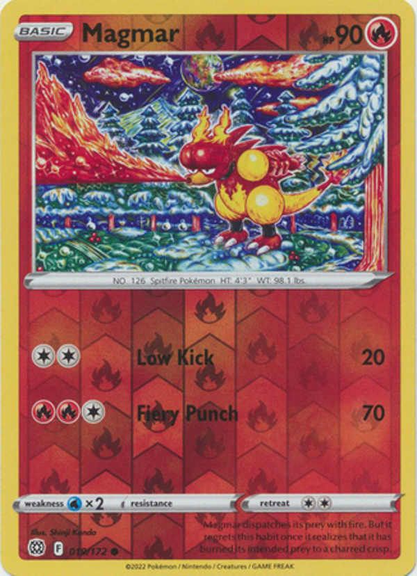 Magmar 019/172 reverse holo Brilliant Stars