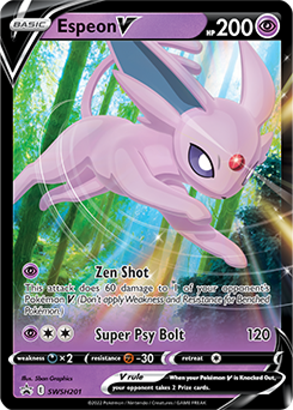 Espeon V swsh201 Sword&Shield Promos