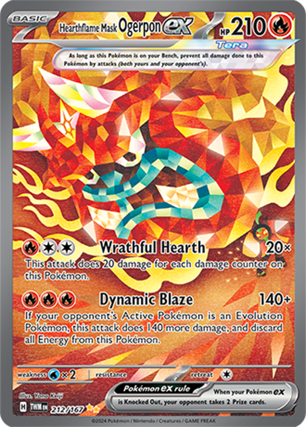 Heartflame mask ogerpon ex 212/167 Twilight Masquerade