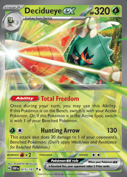 Decidueye ex 015/197 Obsidian flames