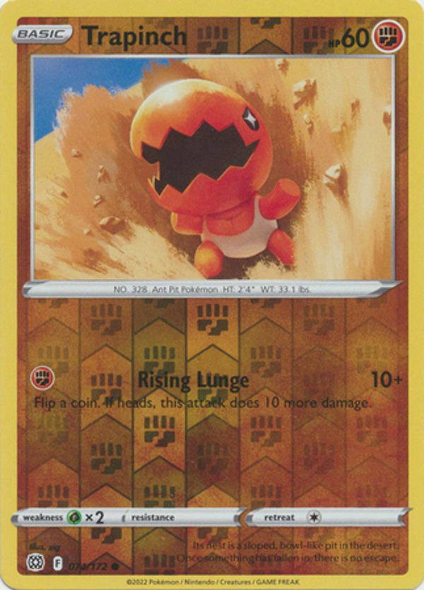 Trapinch 074/172 reverse holo Brilliant Stars