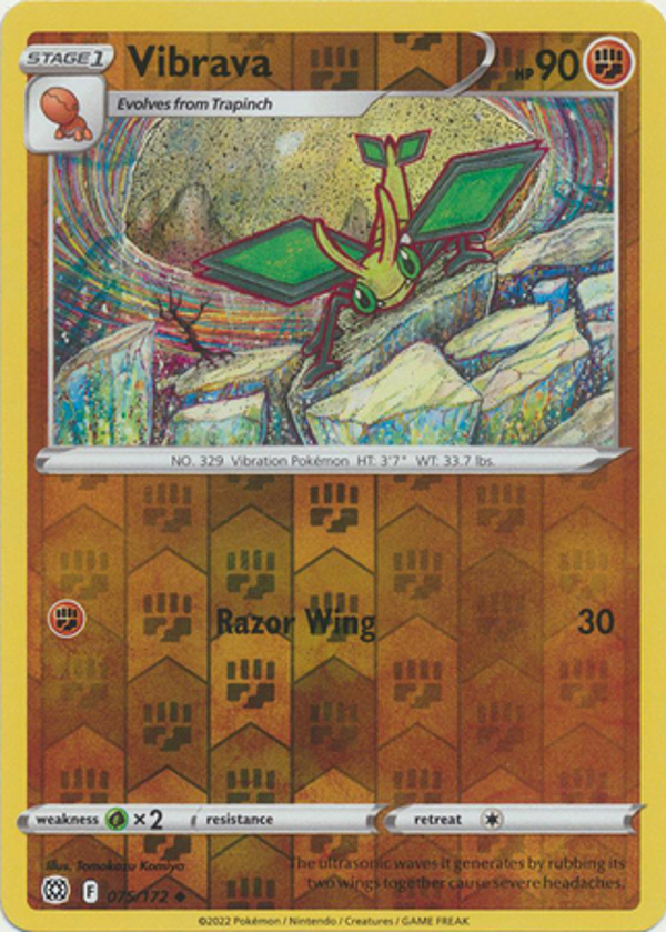 Vibrava 075/172 reverse holo Brilliant Stars