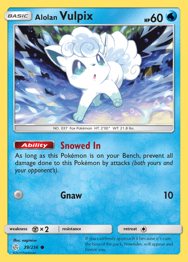 Alolan vulpix 039/236 Cosmic Eclipse