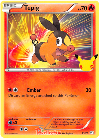 Tepig 13/25 Promo 25TH ANNIVERSARY MC DONALD'S