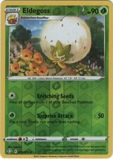 Eldegoss 015/072 reverse holo shining fates