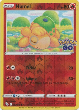Numel 013/078 Reverse Holo Pokémon Go