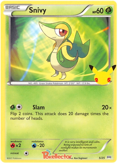 Snivy 05/25 Promo 25TH ANNIVERSARY MC DONALD'S