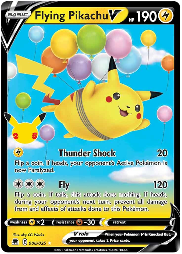 Flying Pikachu V  006/025 Celebrations