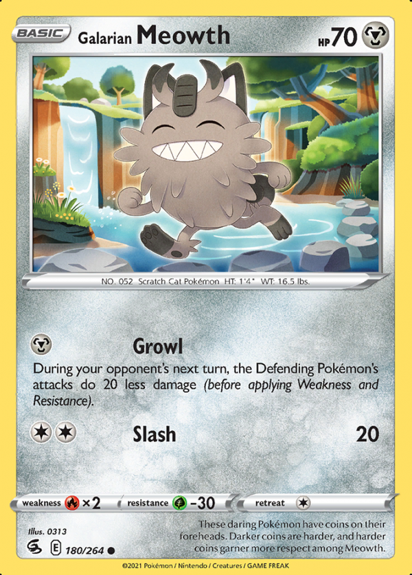 Galarian Meowth 180/264 (Fusion Strike)