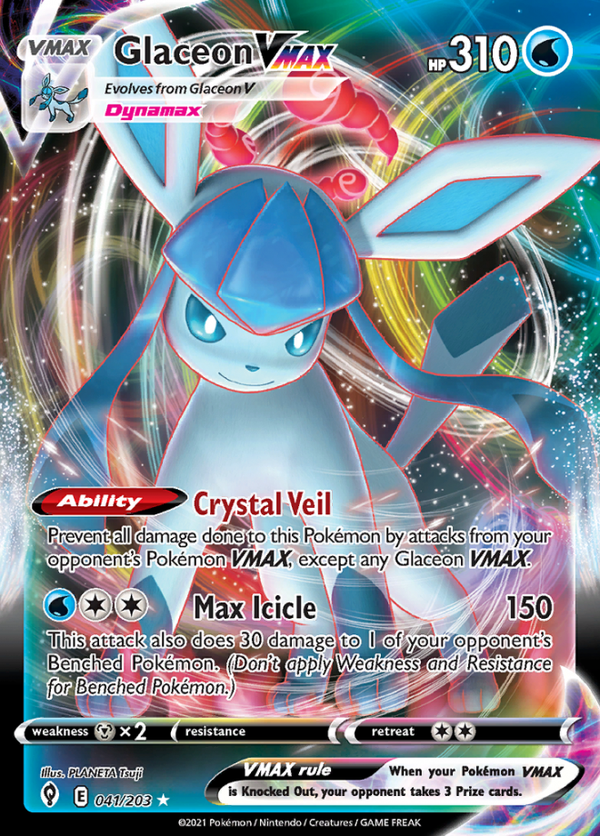Glaceon VMAX 041/203 (Evolving Skies)
