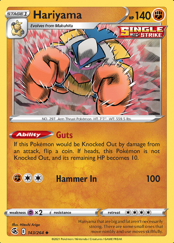 Hariyama 143/264 (Fusion Strike)