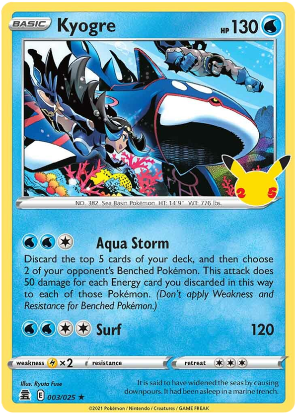 Kyogre Celebrations 003/025