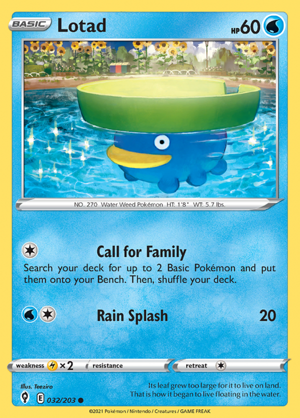 Lotad 032/203 (Evolving Skies)