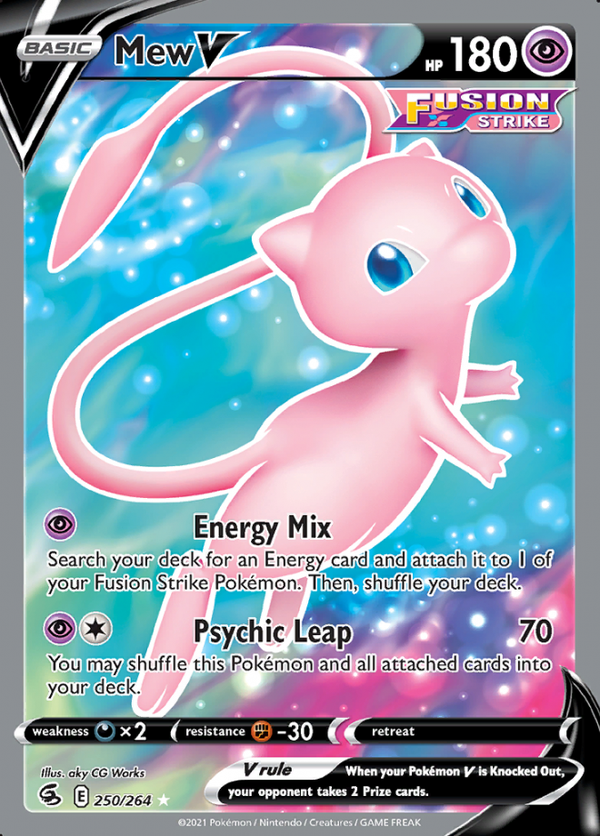 Mew V 250/264 (Fusion Strike)