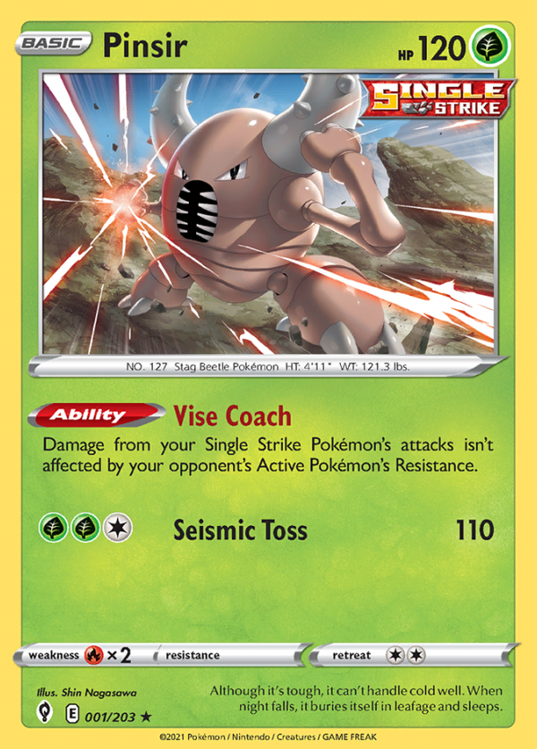 Pinsir 001/203 (Evolving Skies)