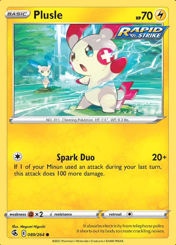 Plusle 089/264 (Fusion Strike)