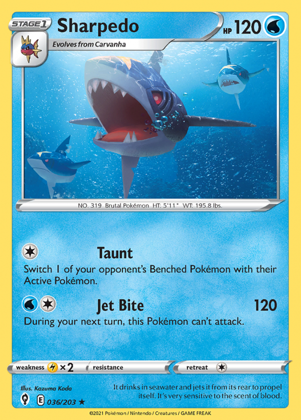 Sharpedo 036/203 (Evolving Skies)