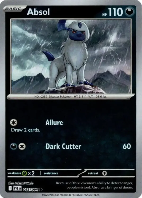 Absol 063/094 Reverse Holo Phantasmal Flames