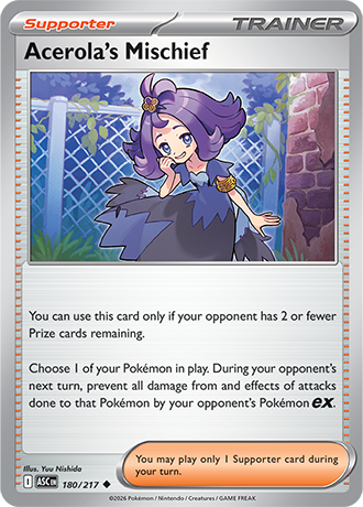 Acerola's Mischief 180/217 Reverse Holo Ascended Heroes