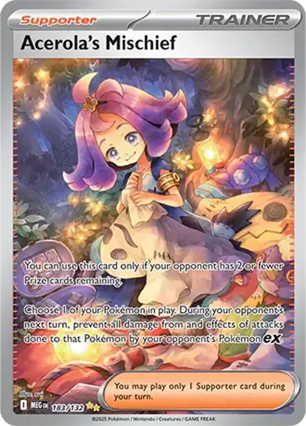 Acerola's Mischief 183/132 Mega Evolution