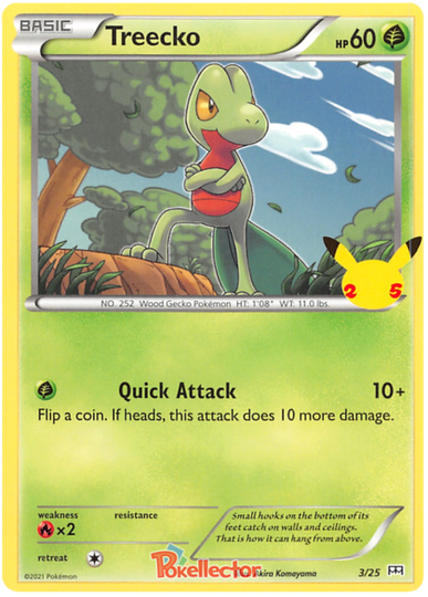 Treecko 03/25 Promo 25TH ANNIVERSARY MC DONALD'S
