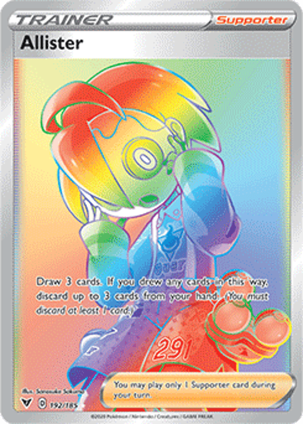 Allister VMAX 192/185 rainbow  Vivid Voltage