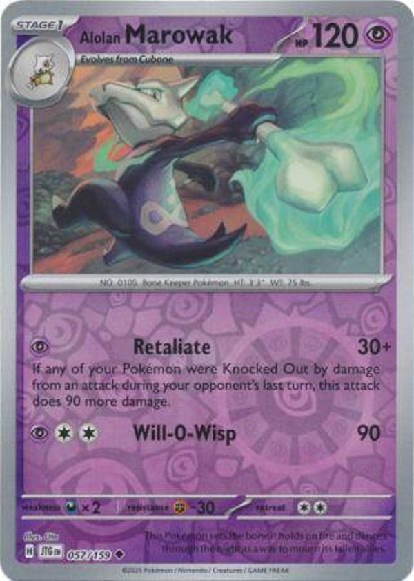 Alolan Marowak 057/159 Reverse Holo Journey Together