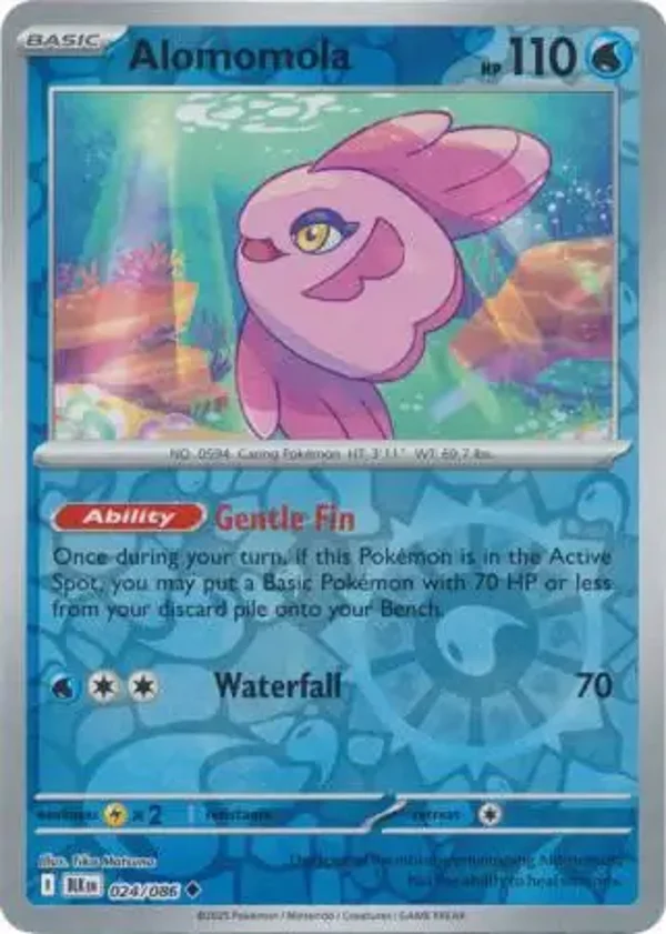 Alomomola 024/086 Reverse Holo Black Bolt