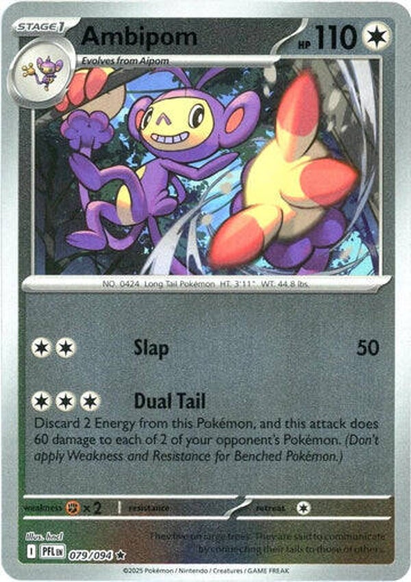 Ambipom 079/094 Reverse Holo Phantasmal Flames