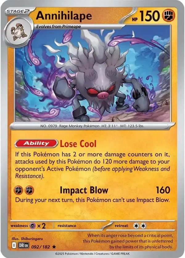 Annihilape 092/182 Holo Destined Rivals