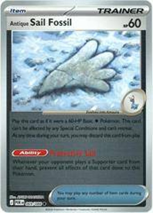 Antique Sail Fossil 069/088 Reverse Holo Perfect Order