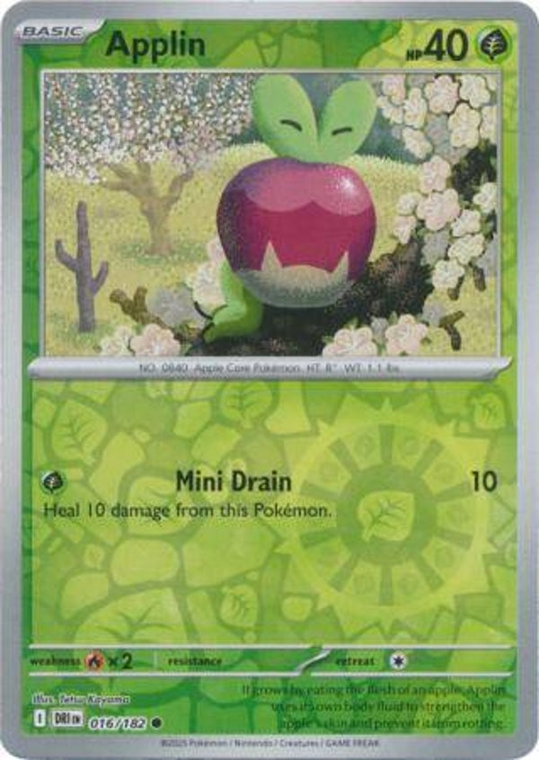 Applin 016/182 Reverse Holo Destined Rivals