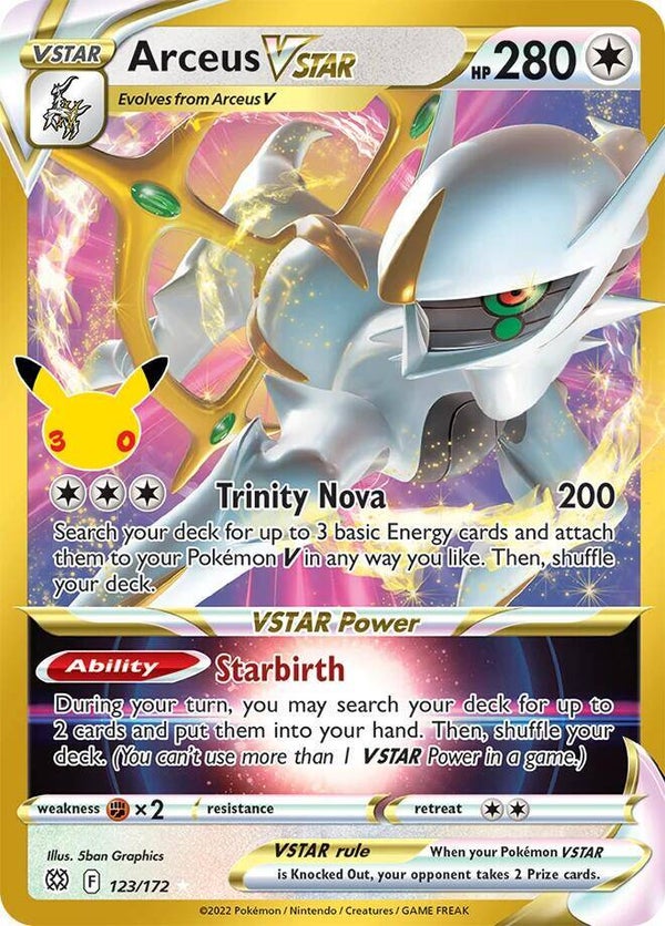Arceus VSTAR 123/172 Classic 30th Anniversary