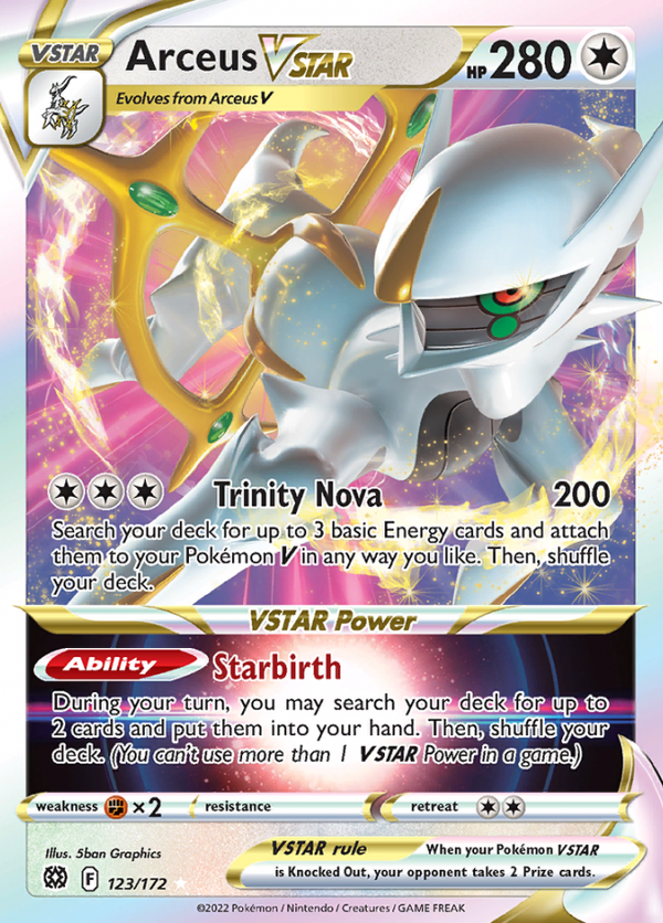 Arceus Vstar 123/172 Brilliant Stars