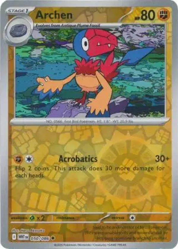 Archen 050/086 Reverse Holo White Flare