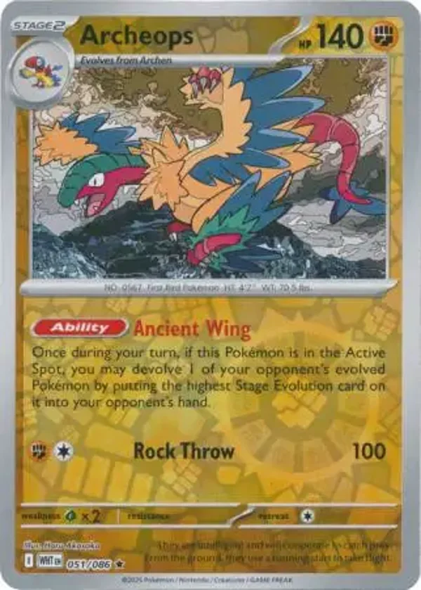 Archeops 051/086 Reverse Holo White Flare