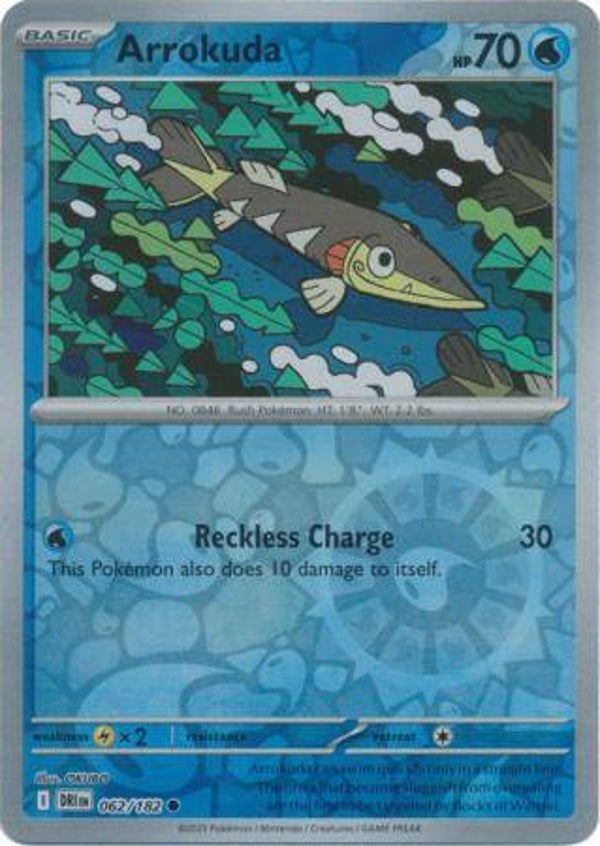 Arrokuda 062/182 Reverse Holo Destined Rivals