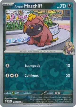 Arven's Maschiff 138/182 Reverse Holo Destined Rivals