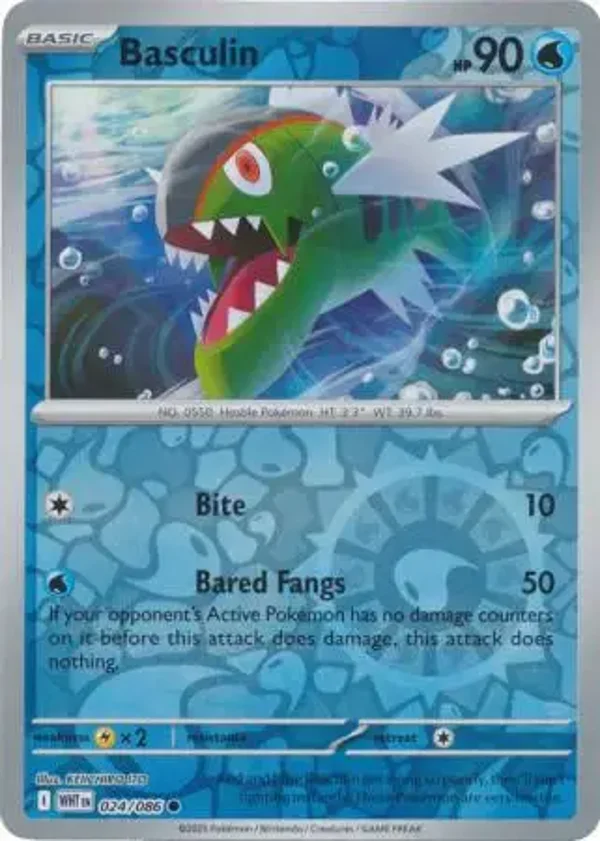 Basculin 024/086 Reverse Holo White Flare
