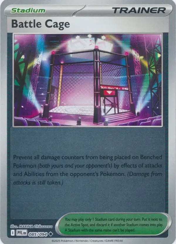 Battle Cage 085/094 Reverse Holo Phantasmal Flames