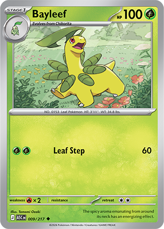 Bayleef 009/217 Reverse Holo Ascended Heroes