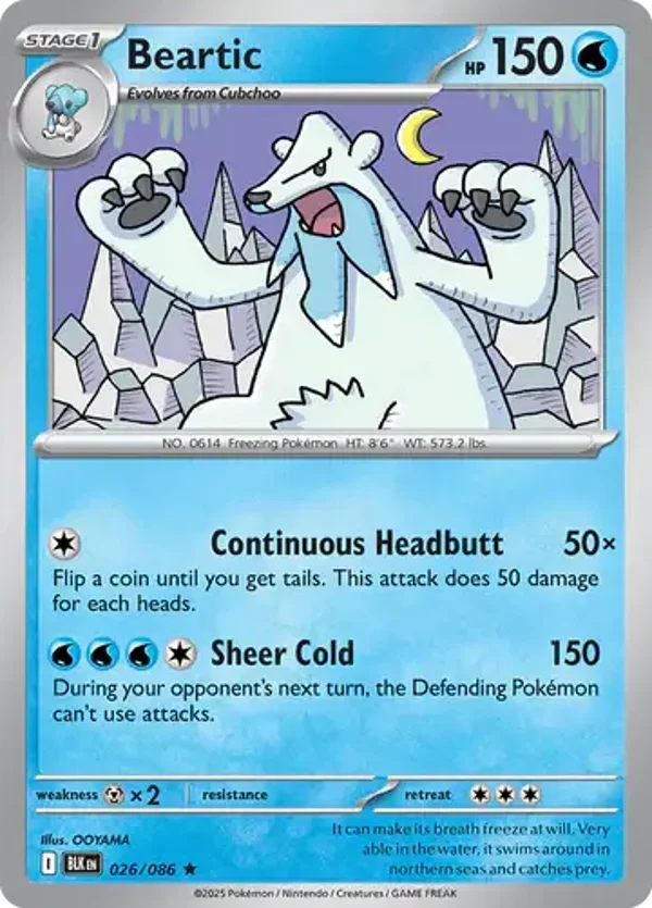 Beartic 026/086 Holo Black Bolt