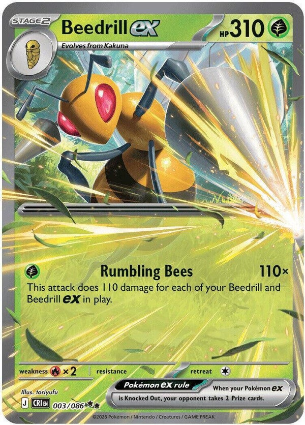 Beedrill EX 003/086 Chaos Rising