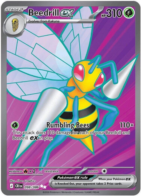 Beedrill EX 098/086 Chaos Rising
