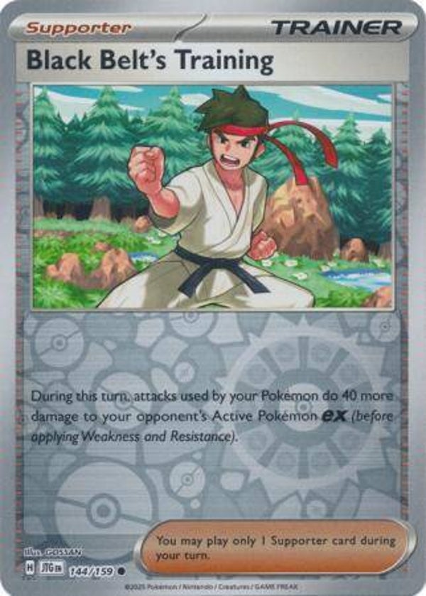 Black Belt's Training 144/159 Reverse Holo Journey Together